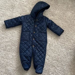 Ralph Lauren Baby Boy Hooded barn bunting in Dark Navy
